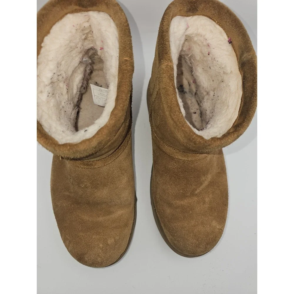 Size 8 - UGG Women's Classic Mini‎ Waterproof Leather Boots 1019641 Chestnut